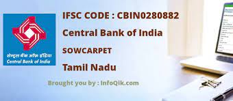 central bank of india sowcarpet tamil