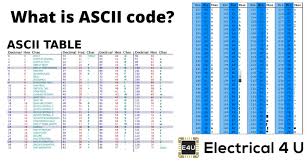 ascii code electrical4u