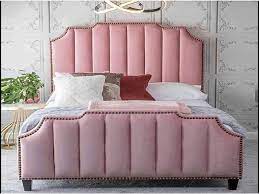 pink small double ottoman bed flash
