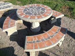 Cement Patio Table Set Outdoor Table