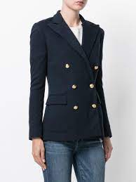 Gorgeous classic blazer with timeless style and appeal. Polo Ralph Lauren Cotton Knit Double Breasted Blazer In Blue Lyst