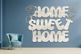 Home Sweet Home Wall Decor Laser Cut