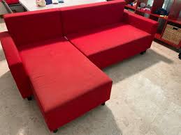 lugnvik red sofa bed ikea furniture