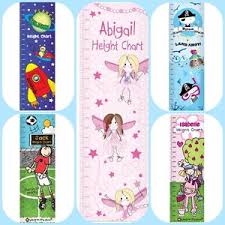 Details About Personalised Childrens Boys Girls Height Chart Unusual Birthday Christmas Gift