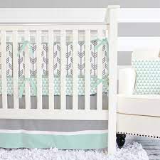 Caden Lane Crib Bedding Set Arrow Mint
