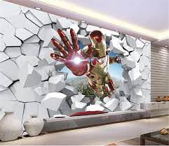 Check spelling or type a new query. 3d View Iron Man Wallpaper Giant Wall Murals Cool Photo Wallpaper Boys Room Decor Tv Background Wall Bedroom Hallway Kids Room Wallpapers Aliexpress