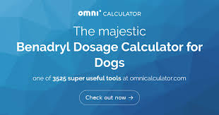 benadryl dosage calculator for dogs