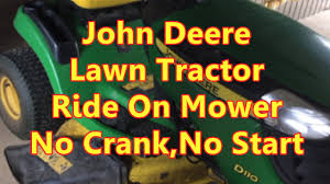 john deere mower lawn tractor d110