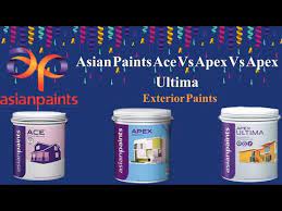 Asian Exterior Paints Ace Vs Apex Vs