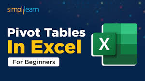 excel pivot table tutorial pivot