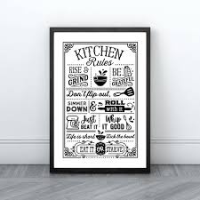 Kitchen Rules Kitchen Print For Home