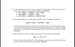 Solved B Chemical Reactions 1 Write