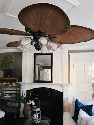 new tropical palm ceiling fan in our