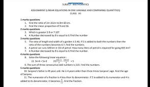 Subject Mathematics Assignment Linear