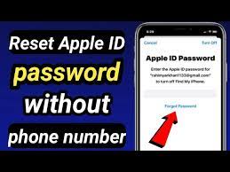 how to reset apple id pword if you