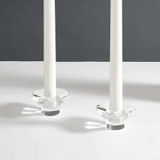 clara round glass candle holders