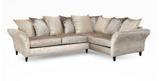 fabric corner sofa crushed velvet