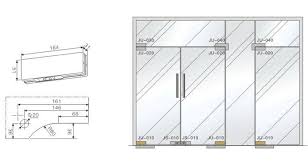 g mj01 glass door patch fitting