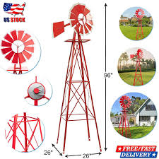 8ft Ornamental Decor Garden Windmill
