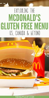 gluten free menu