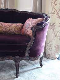 Purple Velvet Sofa