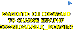 magento cli command to change env php