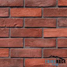 antique red brick for faux brick wall