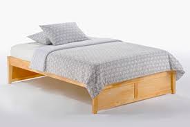 k series basic natural platform bed