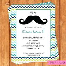 Mustache Party Invitation Template Print Birthday Cards Card Ideas