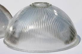 Ribbed Glass Industrial Pendant Light