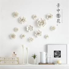 Porcelain Flowers Wall Decor Flower