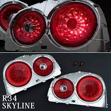 For Nissan Skyline R34 Coupe 1998-2001 LED Tail Lights Lamp GTS-T GT-R GT-T  JDM | eBay