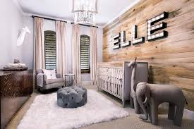 Rustic Nursery With Plank Accent Wall