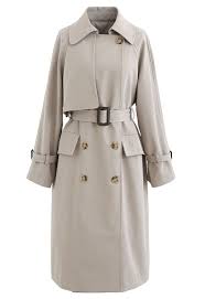 Double Ted Belted Trench Coat