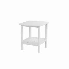 White Plastic Outdoor Side Table St615a