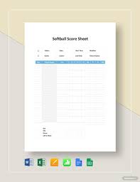 softball score sheet template in google