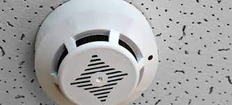 smoke detector in a suspended ceiling