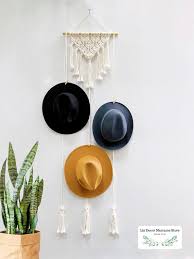 Boho Hat Rack For Wall Bohemian Style