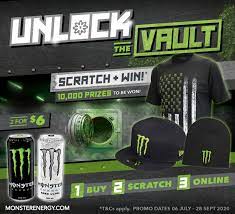 Unlock new slots to increase the capacity for monsters. Monster Energy Unlock The Vault Promotion Petro Nz