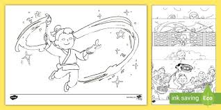 the magic paintbrush colouring pages