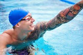 Caeleb dressel prepares for the men's 100 lc meter butterfly finals during the 2018 usa swimming phillips 66 national championships swim meet at william woollett, jr. Swimming Into Tokyo 2020 With Caeleb Dressel Toyota Usa Newsroom