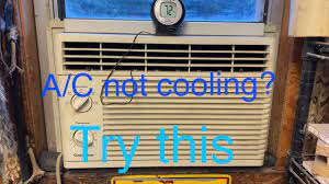 a c window unit not cooling try this