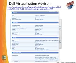 ppt dell virtualization advisor
