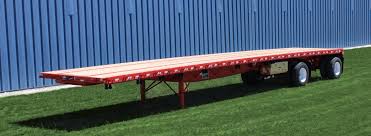 flatbed trailers steel platform