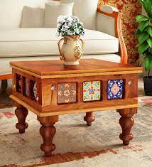 liddle solid wood coffee table in honey