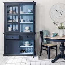 Navy Blue Display Cabinet And Dresser