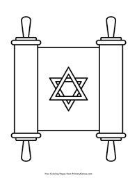 Torah Scroll Coloring Page Printable Hanukkah Coloring Ebook