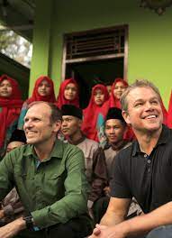 Matt damon chat about his charity initiative, water.org. Water Org Co Founders Matt Damon And Gary White In India Water And Sanitation Safe Water Gary White