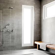 Concrete Like Bathroom Walls Design Ideas