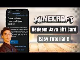 how to redeem minecraft java gift card